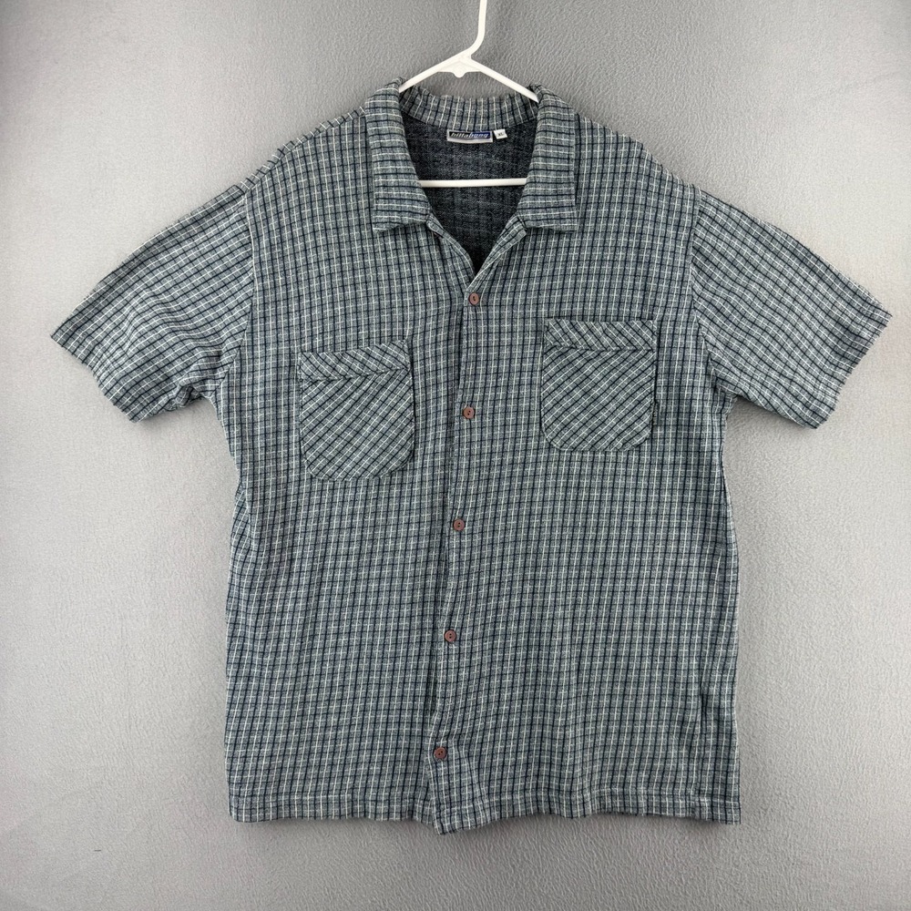 Vintage Billabong Shirt Mens XL Jacquard Knit Button Up Surf 90s Made in USA